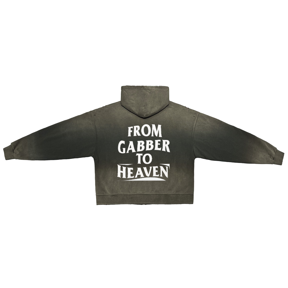 GABBER TO HEAVEN BASIC Felpa con Zip Oversize Unisex