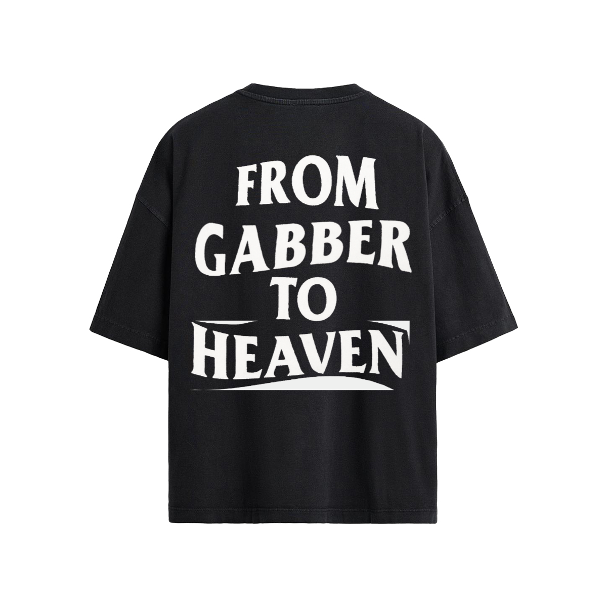 GABBER TO HEAVEN BASIC Maglietta Oversize Unisex