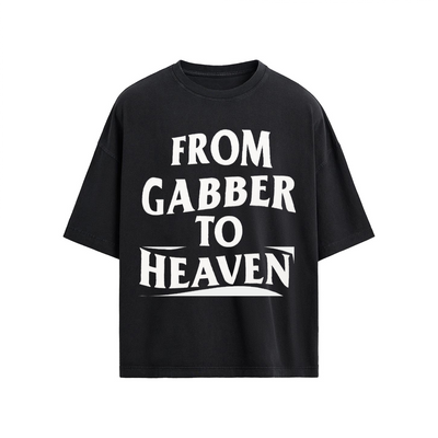 GABBER TO HEAVEN LOWCORE V1 Maglietta Oversize Unisex