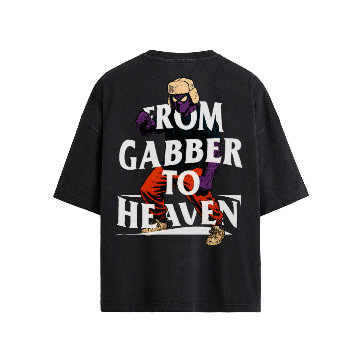GABBER TO HEAVEN UPCORE V1 Maglietta Oversize Unisex