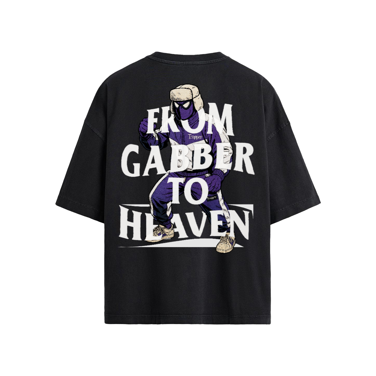 GABBER TO HEAVEN UPCORE V2 Maglietta Oversize Unisex