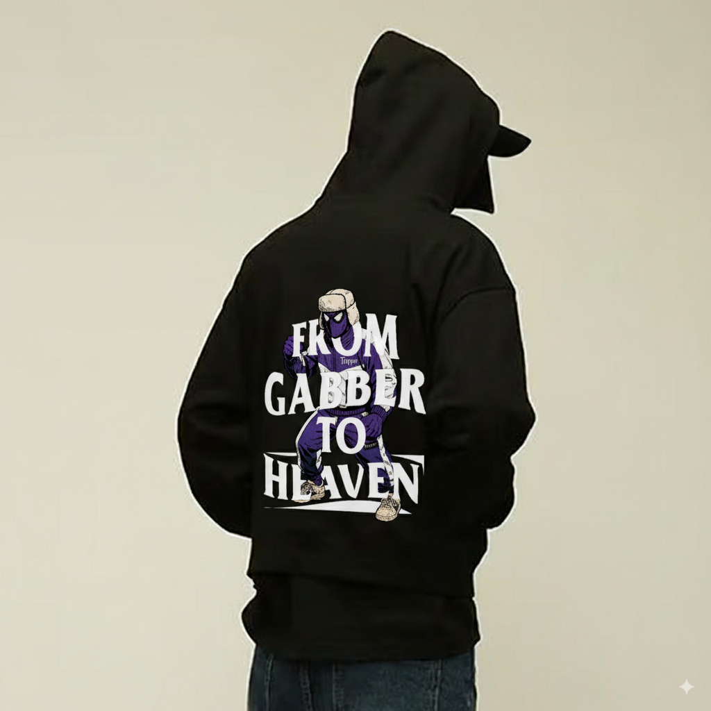 GABBER TO HEAVEN UPCORE V2 Felpa Oversize Unisex