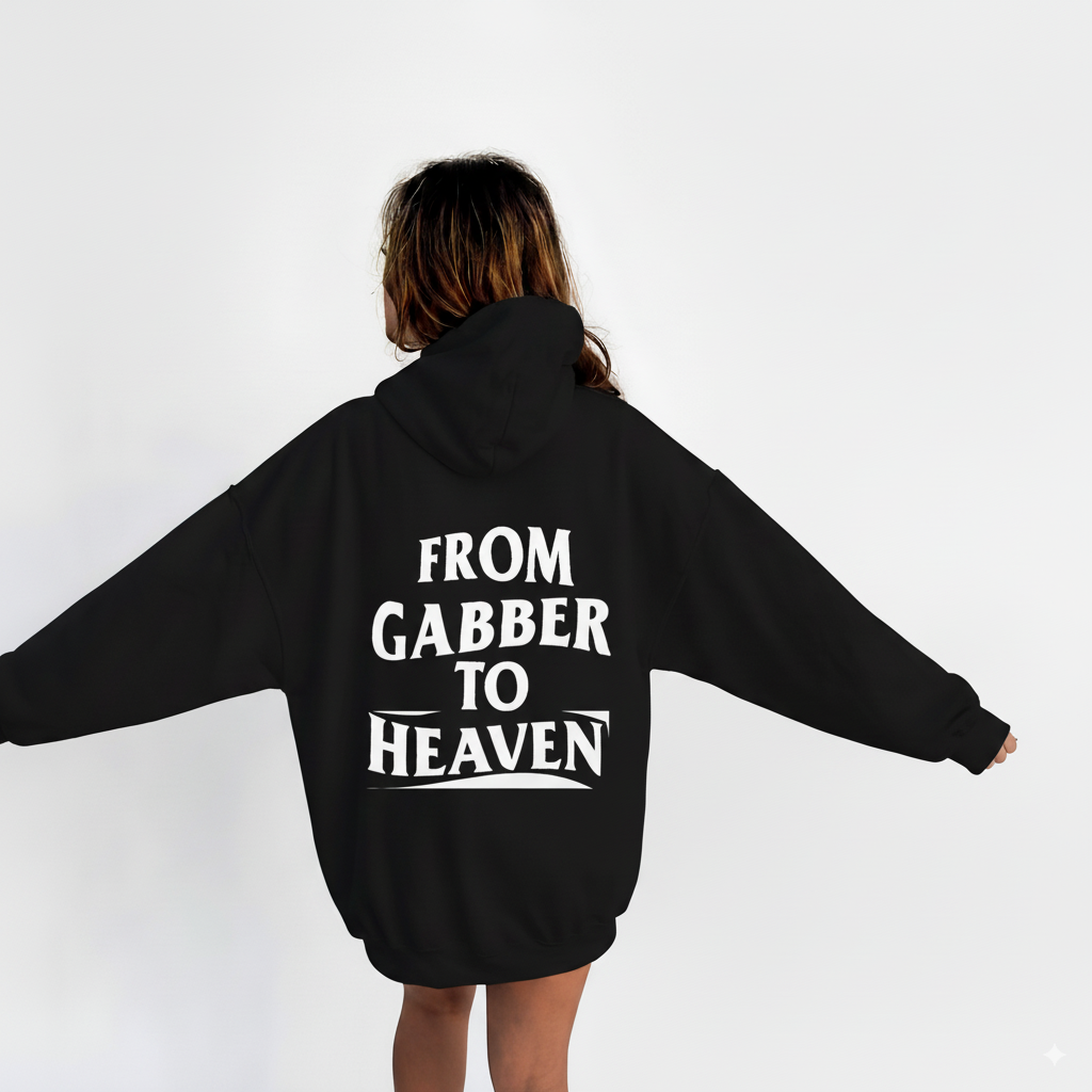 GABBER TO HEAVEN ORIGINAL Felpa Oversize Unisex