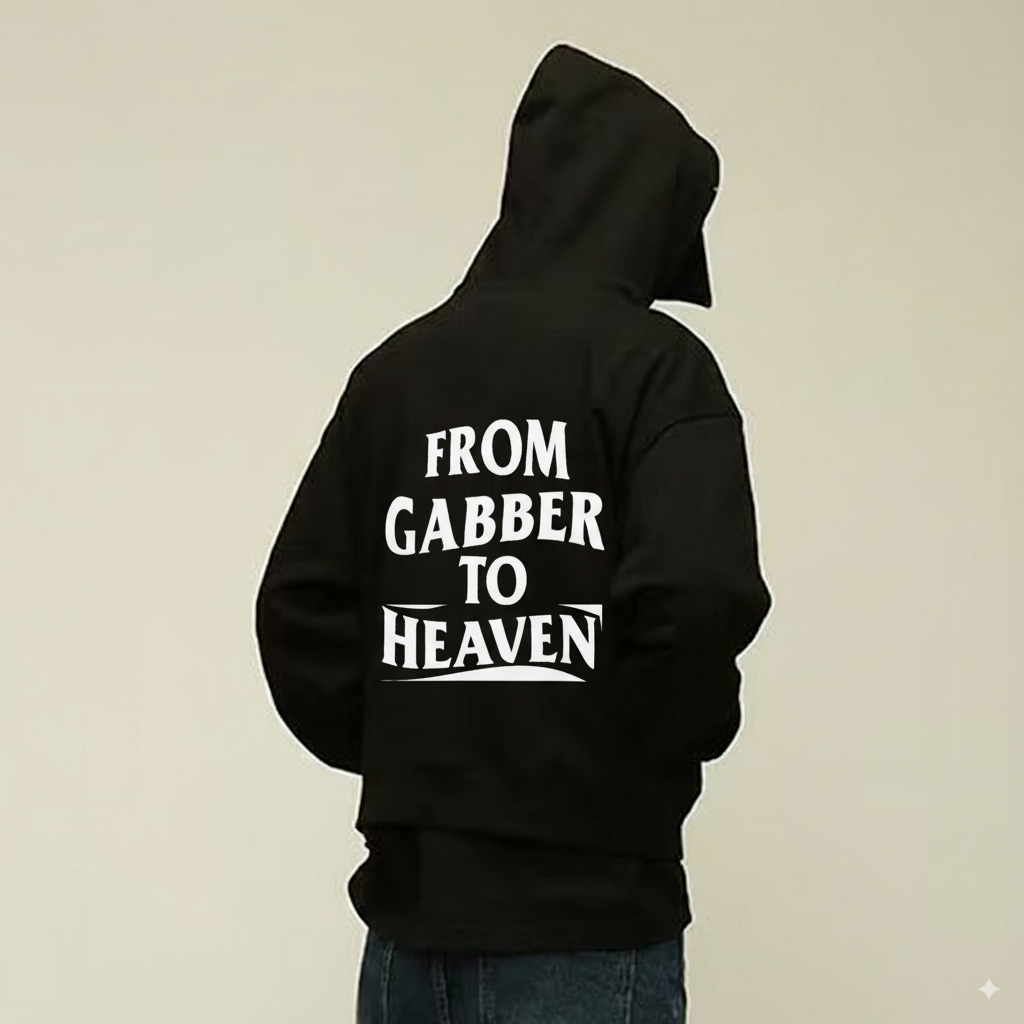 GABBER TO HEAVEN ORIGINAL Felpa Oversize Unisex