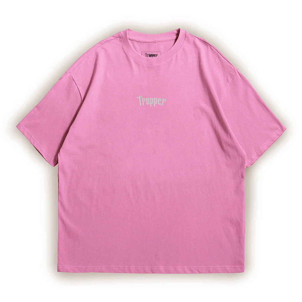 T-shirt ricamata unisex TRAPPER ORGINAL PINK