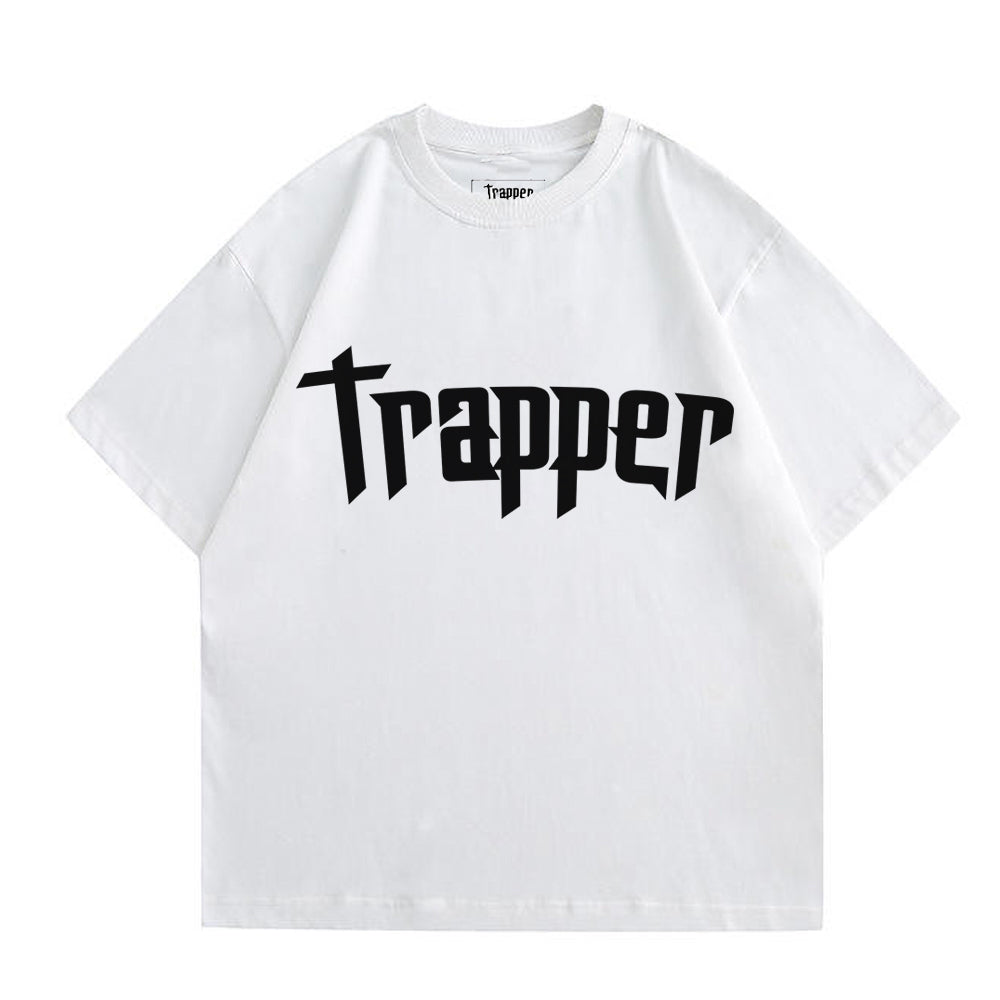 TRAPPER CLASIC WHITE Maglietta Unisex